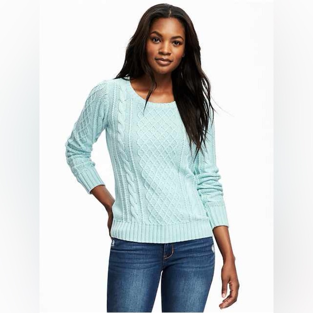 Old Navy Petite Small Classic Cable-Knit Sweater for Women NWT